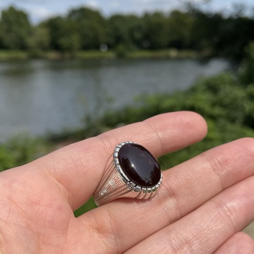 Anello argento aqeeq - in,